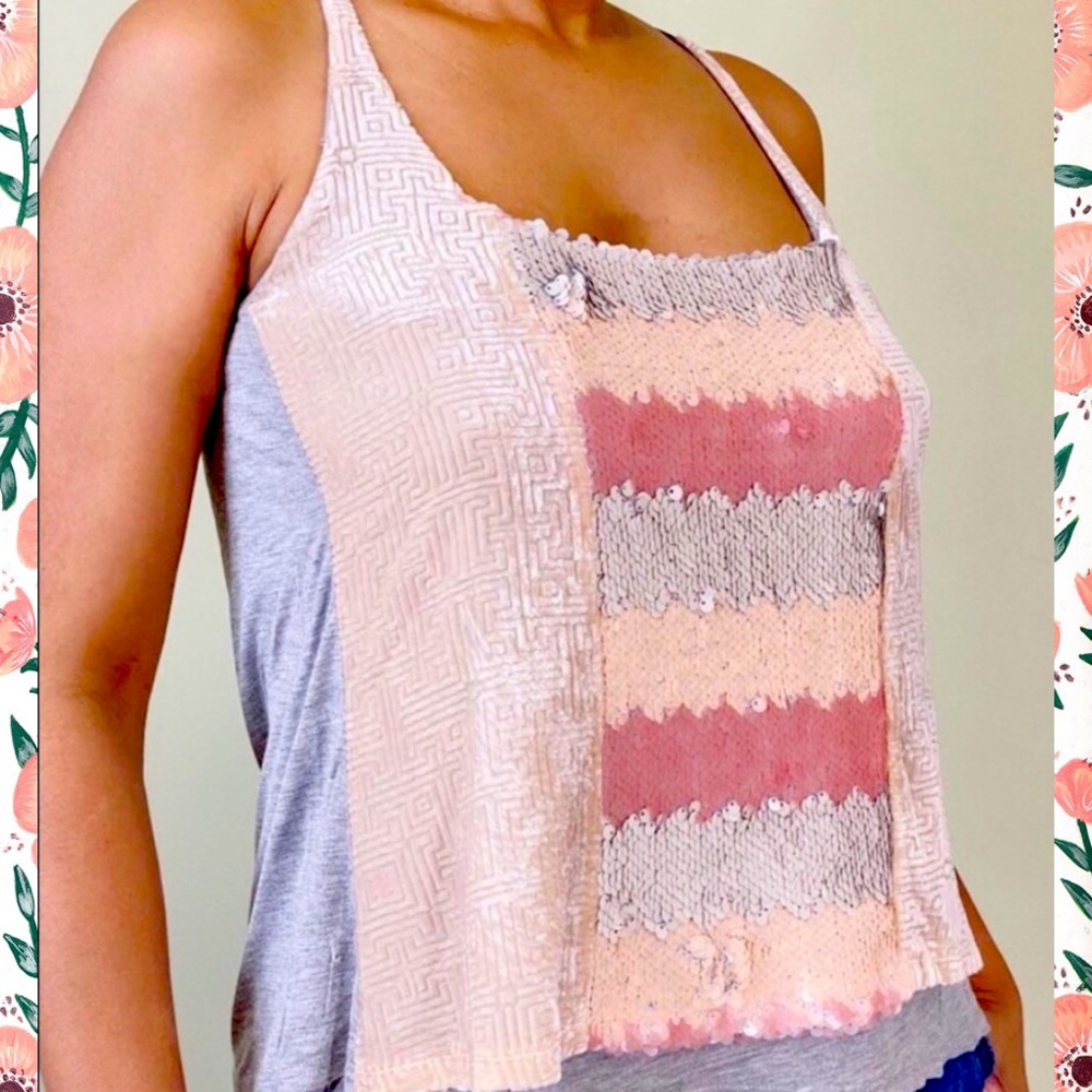 NWOT {Anthro} Tiny Sequin Tank Top